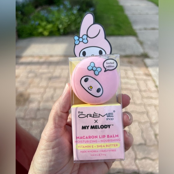 NWT Crème macaron lip balm. Crème shop x My Melody. Strawberry-banana. - Picture 10 of 10